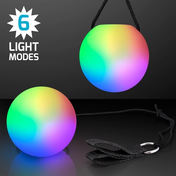 LED Poi Ball Swirling Light Toy 3