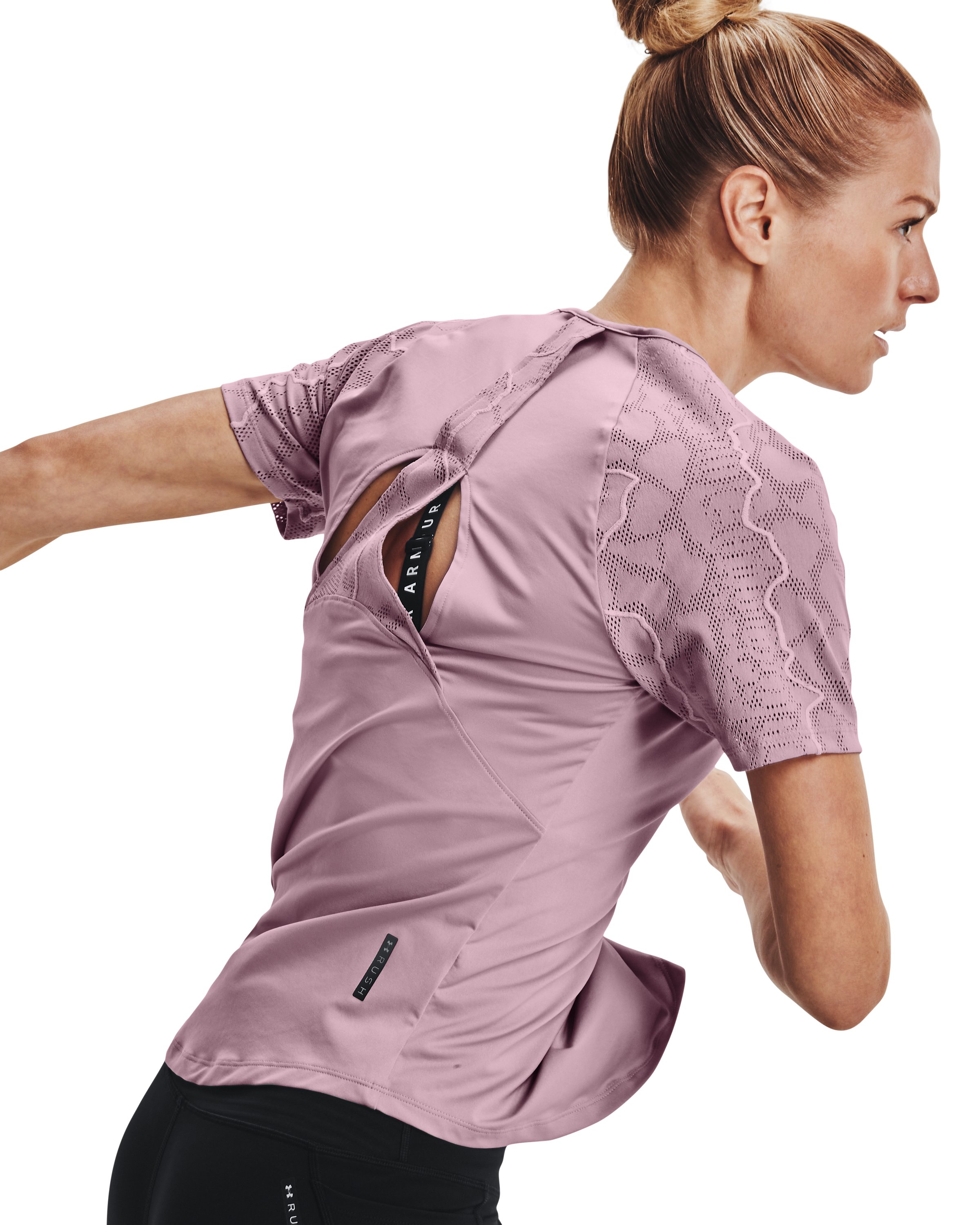Women's UA RUSH HeatGear Short Sleeve  1