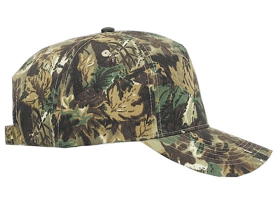 OTTO CAP® Camouflage 5 Panel Mid Profile Baseball Cap 9