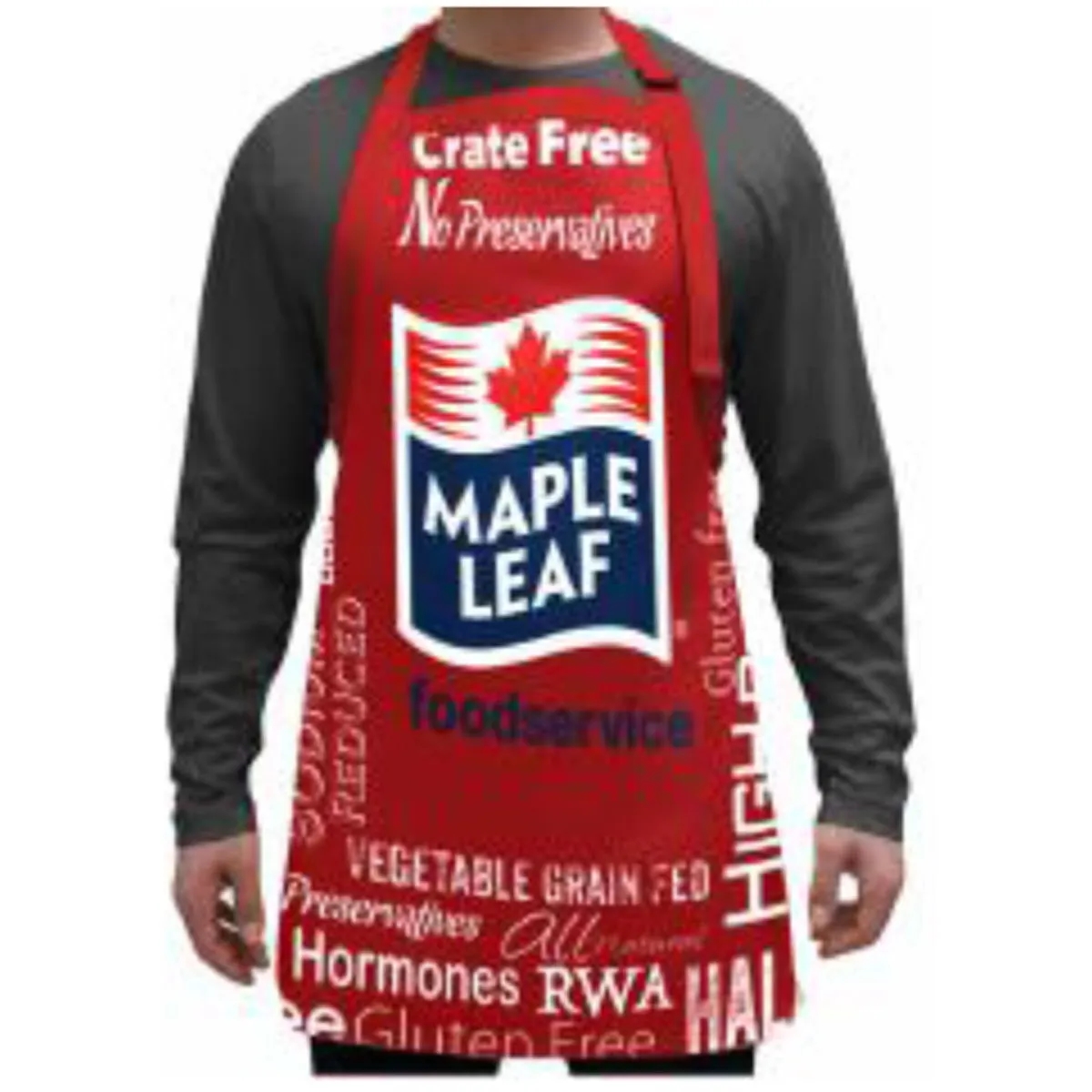 Sublimated Polyester Bib Apron with contrast trim, 25x28 2