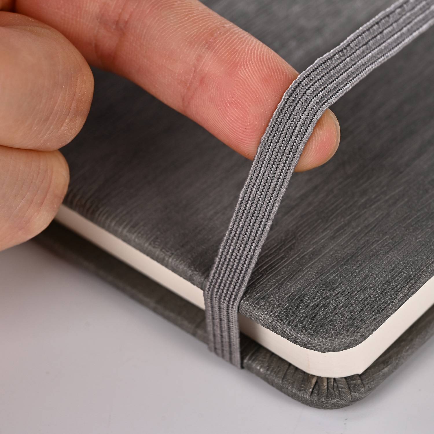 PU Leather Office Notebook w/ Elastic Strap 4