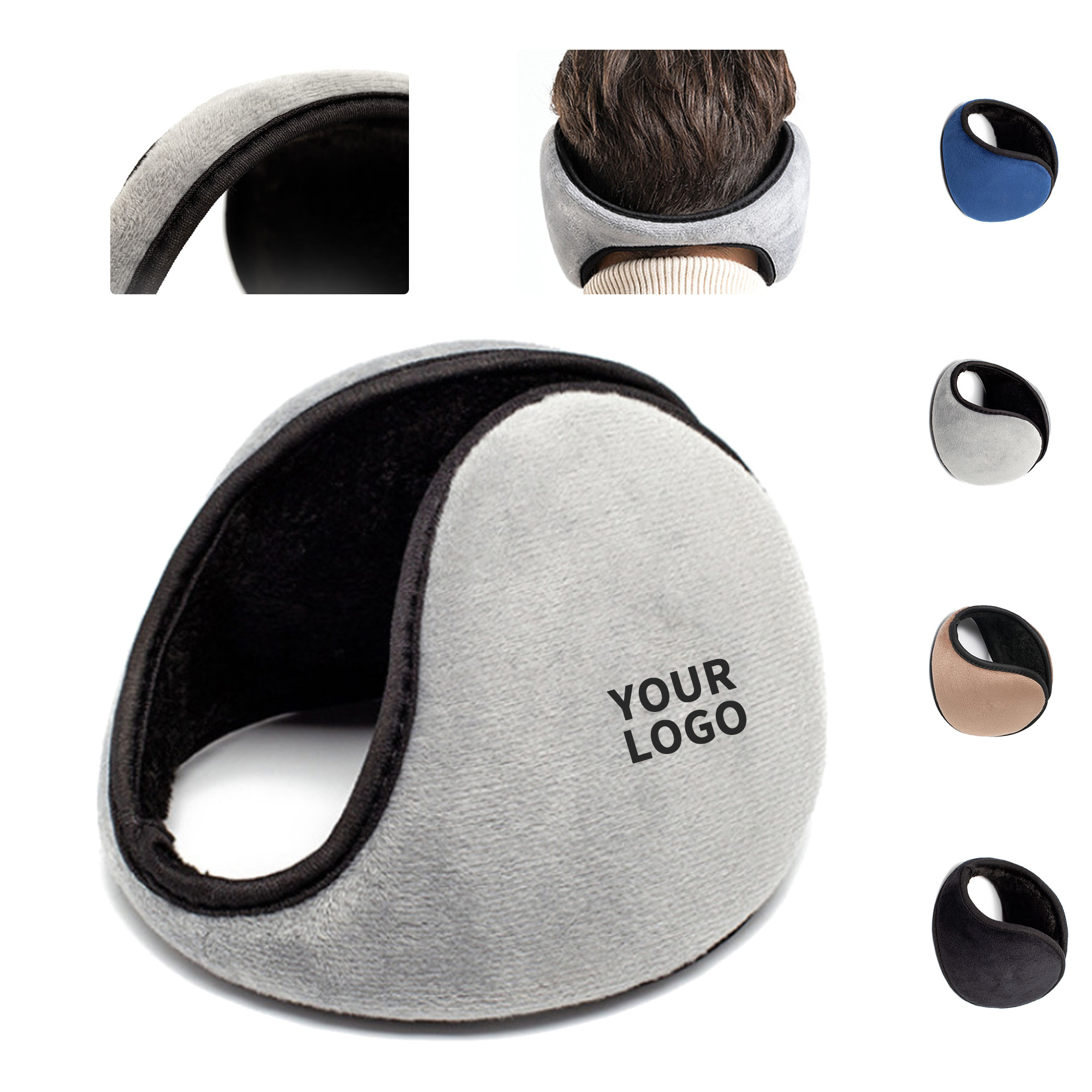 Fleece Earmuff 5" Diameter Cold Weather Design 3