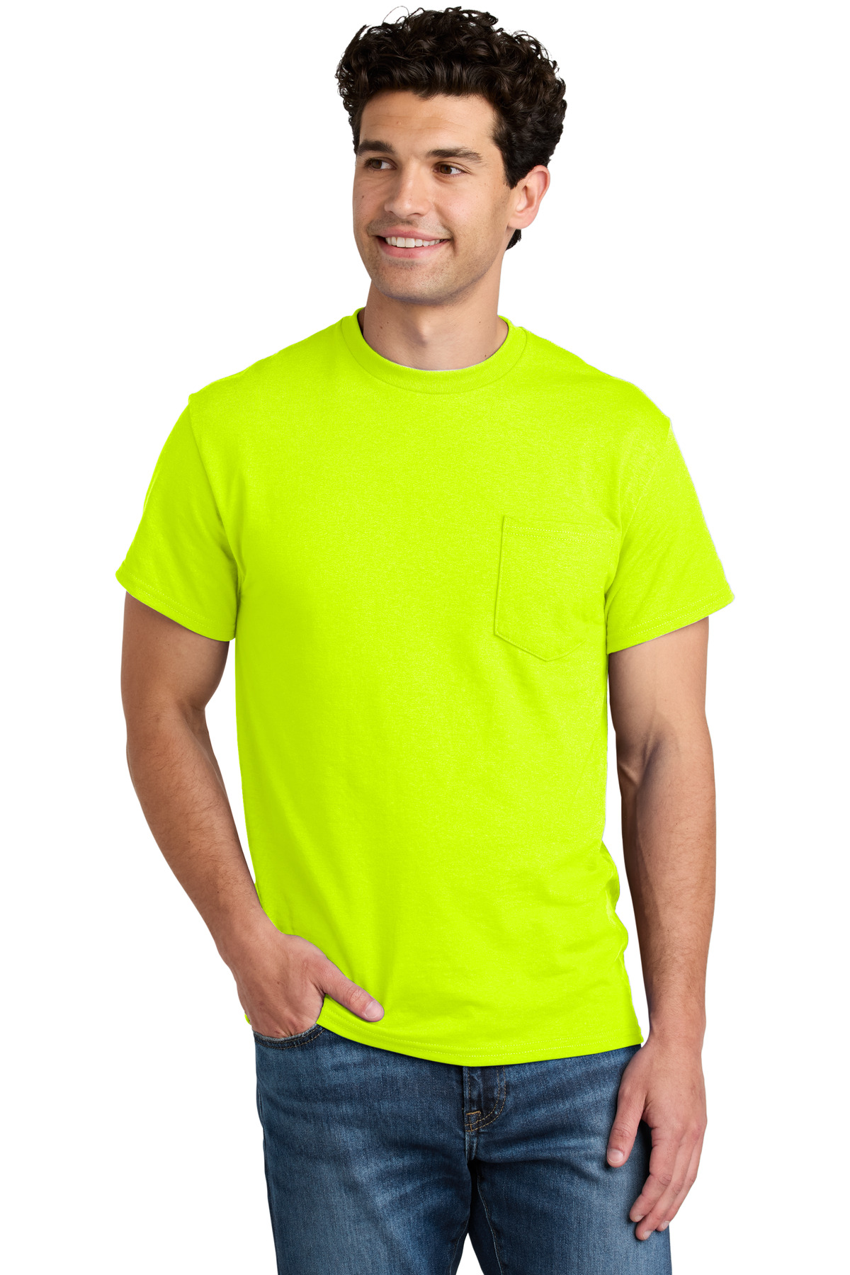 Gildan - DryBlend 50 Cotton/50 Poly Pocket T-Shirt. 8300 40