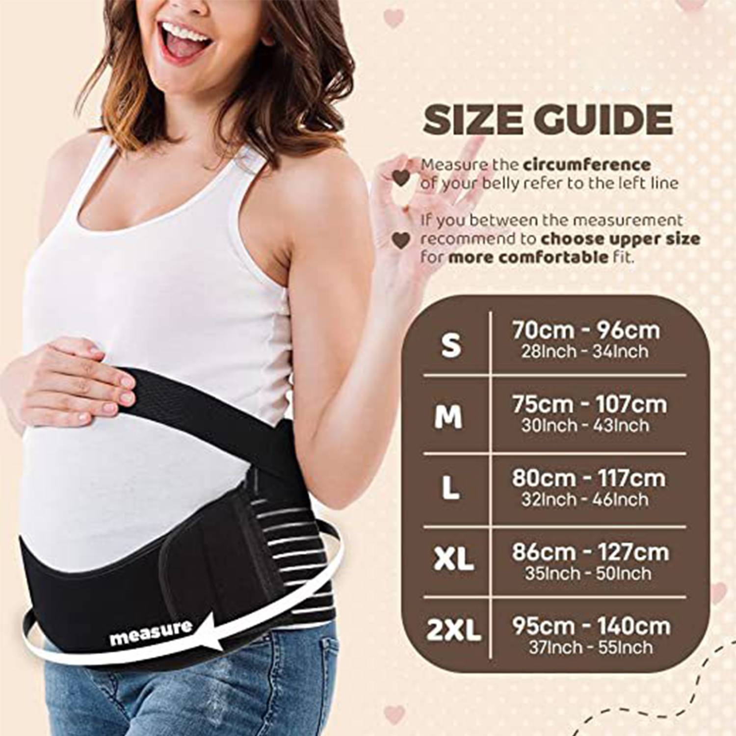 Breathable Adjustable Maternity Belly Support Belt 6