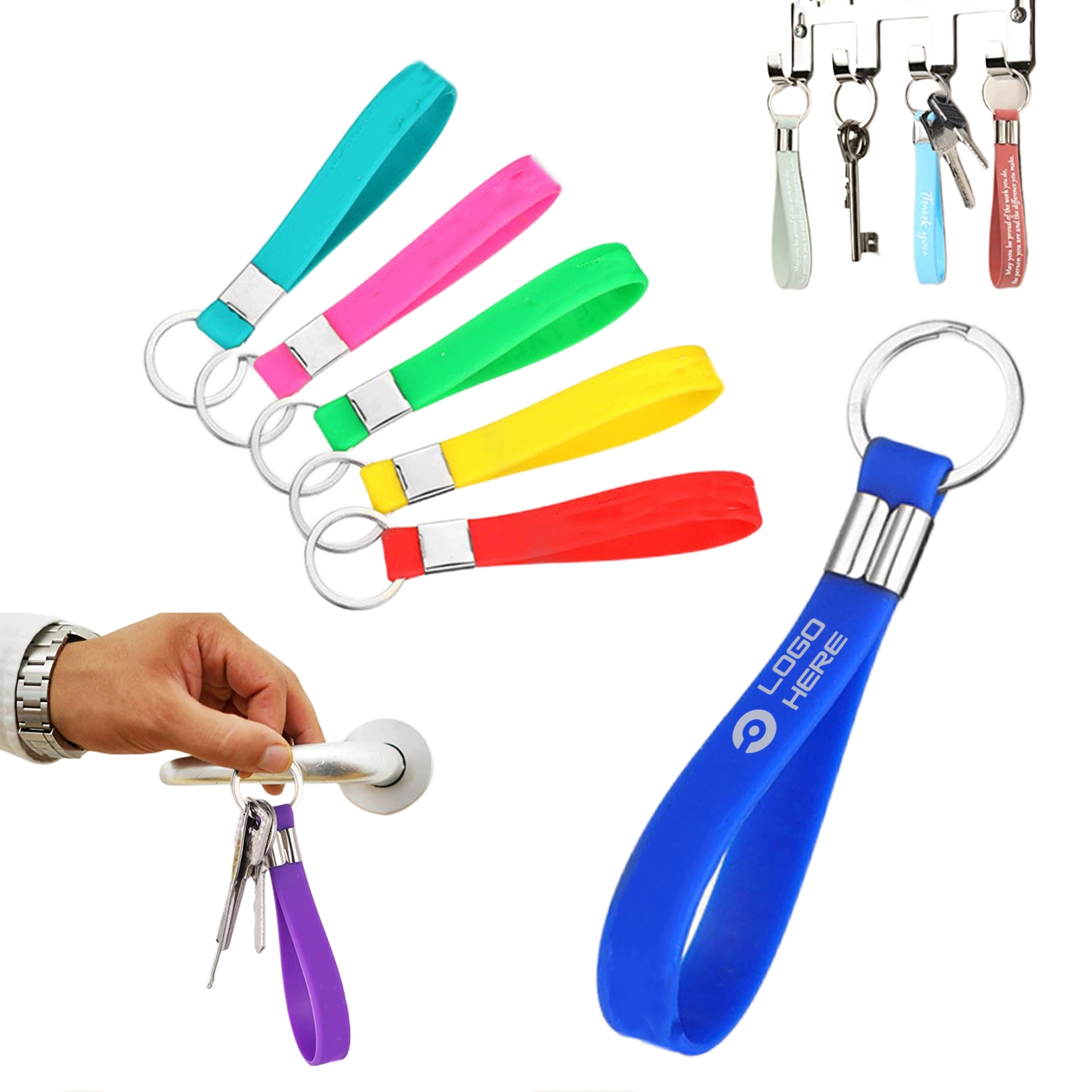 Silicone Key Chain Wih Loop 2