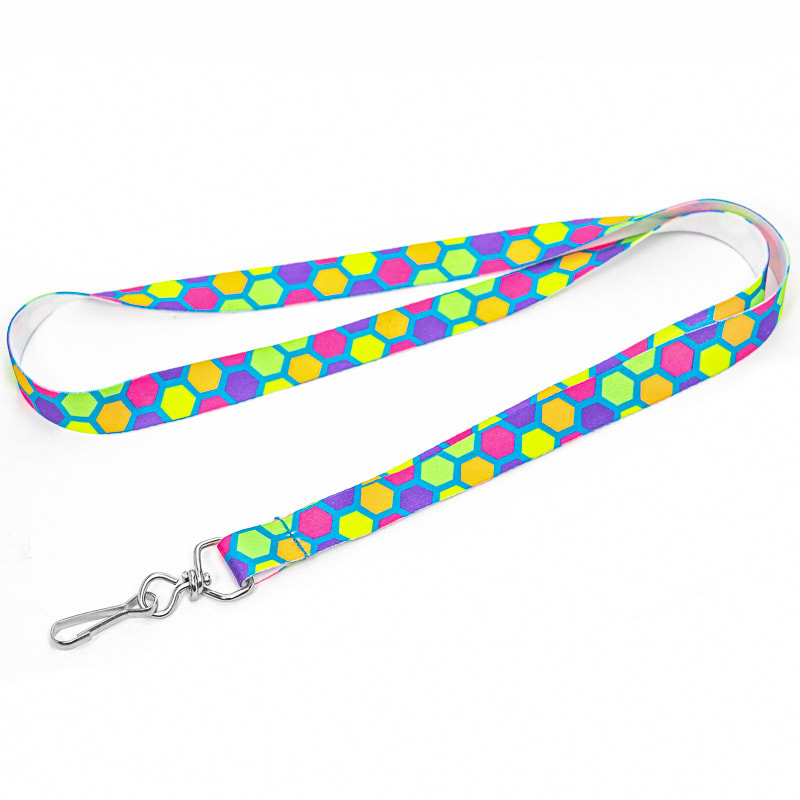 Fluorescent Neon Full Color Lanyards 4