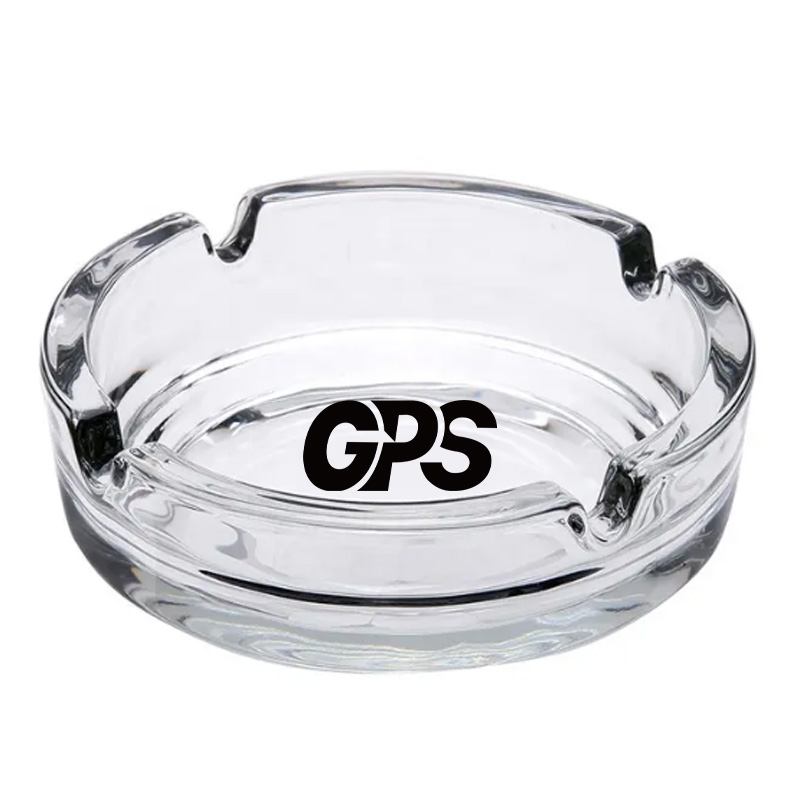 3 3/8" Circular Glass Ashtray 3