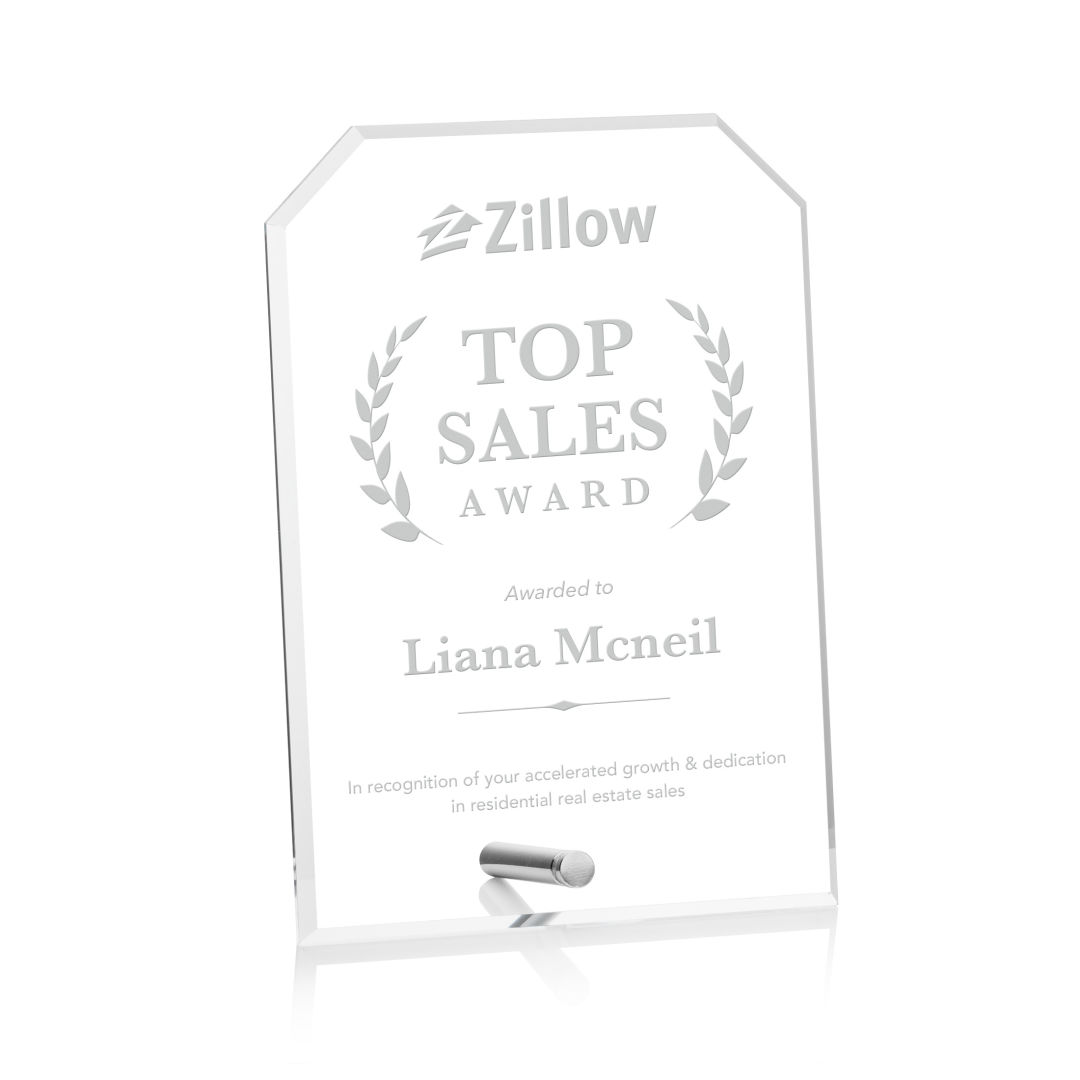 Polaris Clipped Rectangle Award - Silver 6