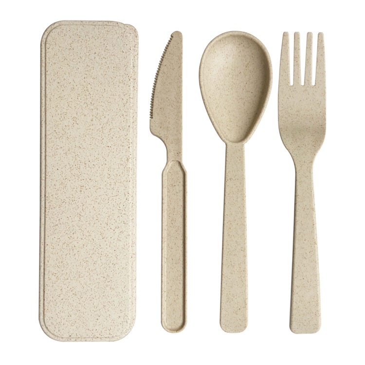 Wheat Straw Utensils Set 4