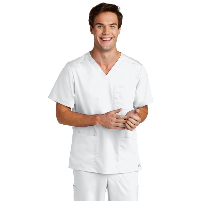 WonderWink Men's Premiere Flex V-Neck Top 19