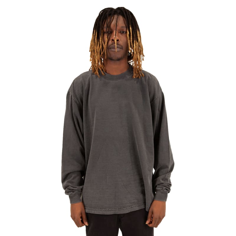 Shaka Wear Men's Garment Dyed Long Sleeve T-Shirt 5