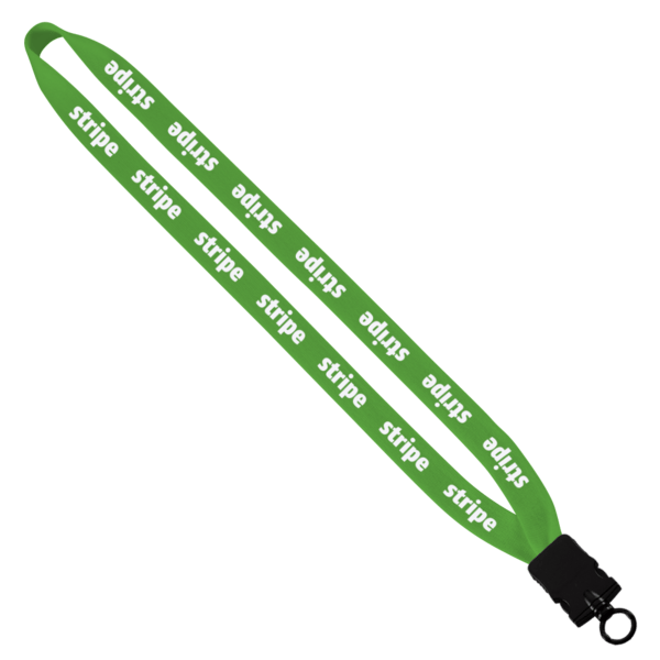 3/4" Cotton Lanyard with Plastic Snap-Buckle Release & O-Ring 23