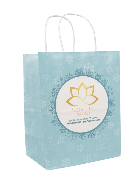 Christmas Scatter Design 2 Handle Shopper (8.5" x 10.25" x 5")