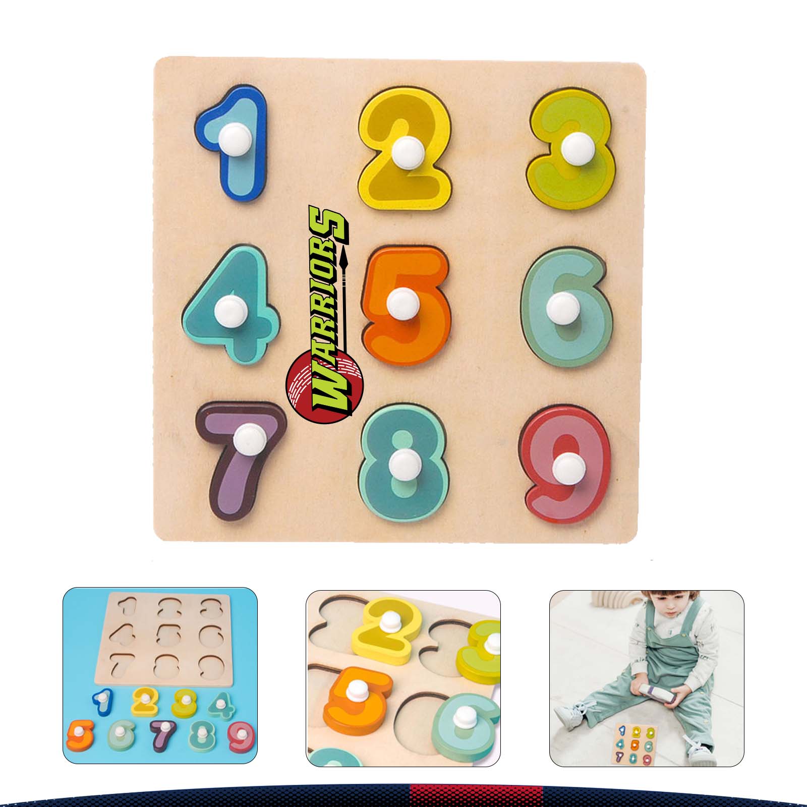 Wooden Number Puzzle Set 2