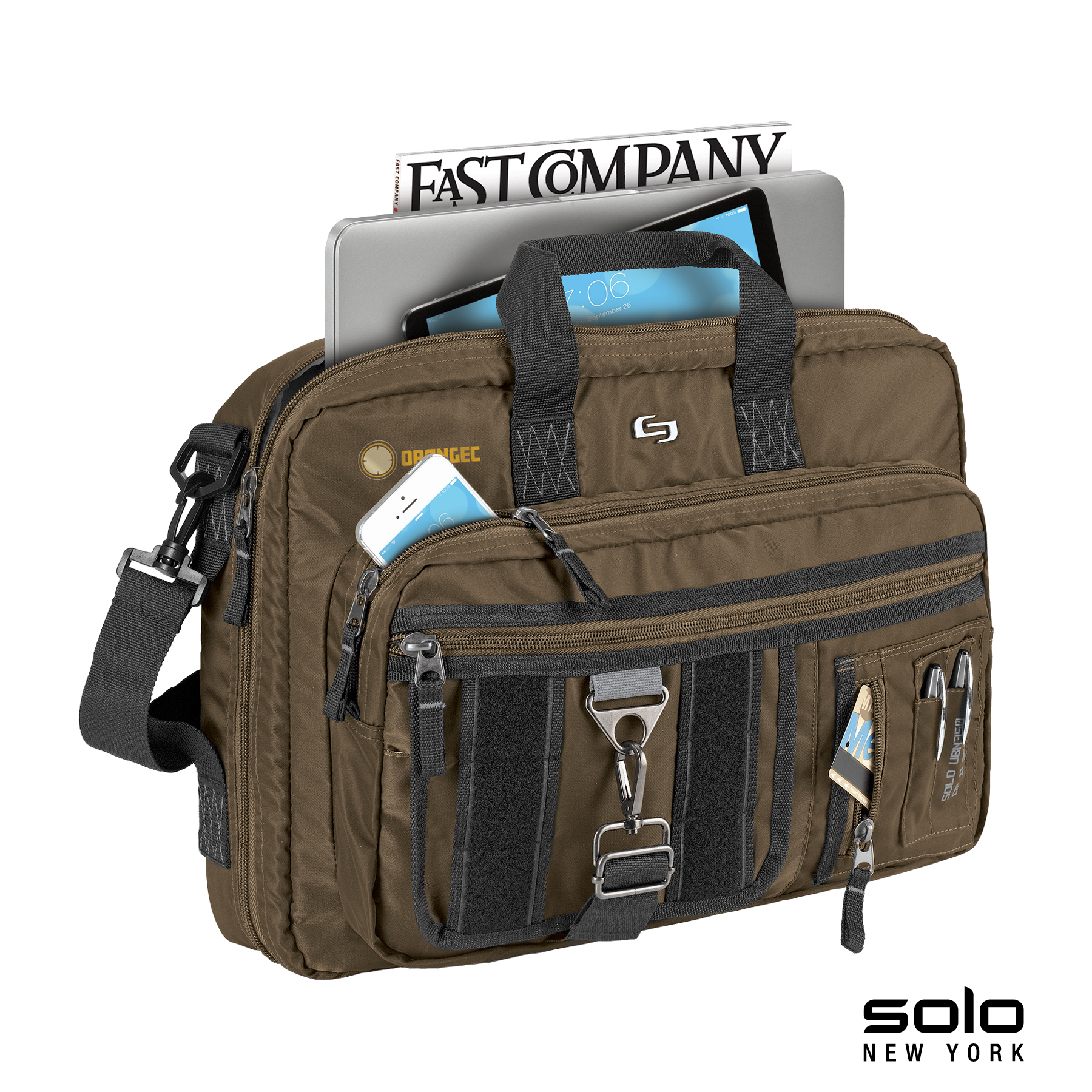 Solo New York Zone Briefcase Backpack Hybrid 19
