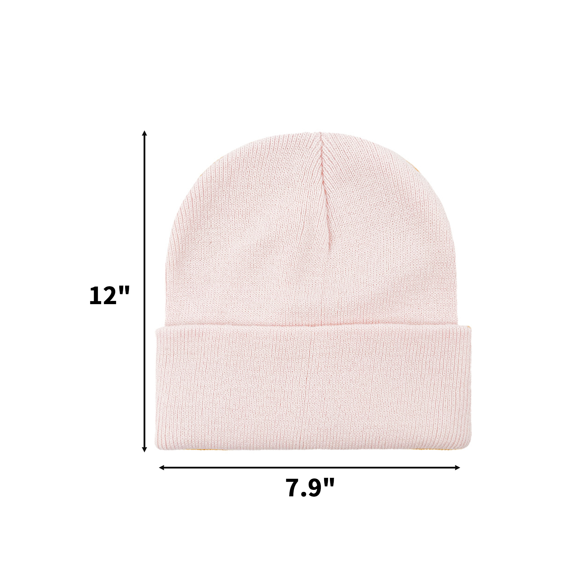 Acrylic Cuffed Beanie Hat For Cold Weather 49