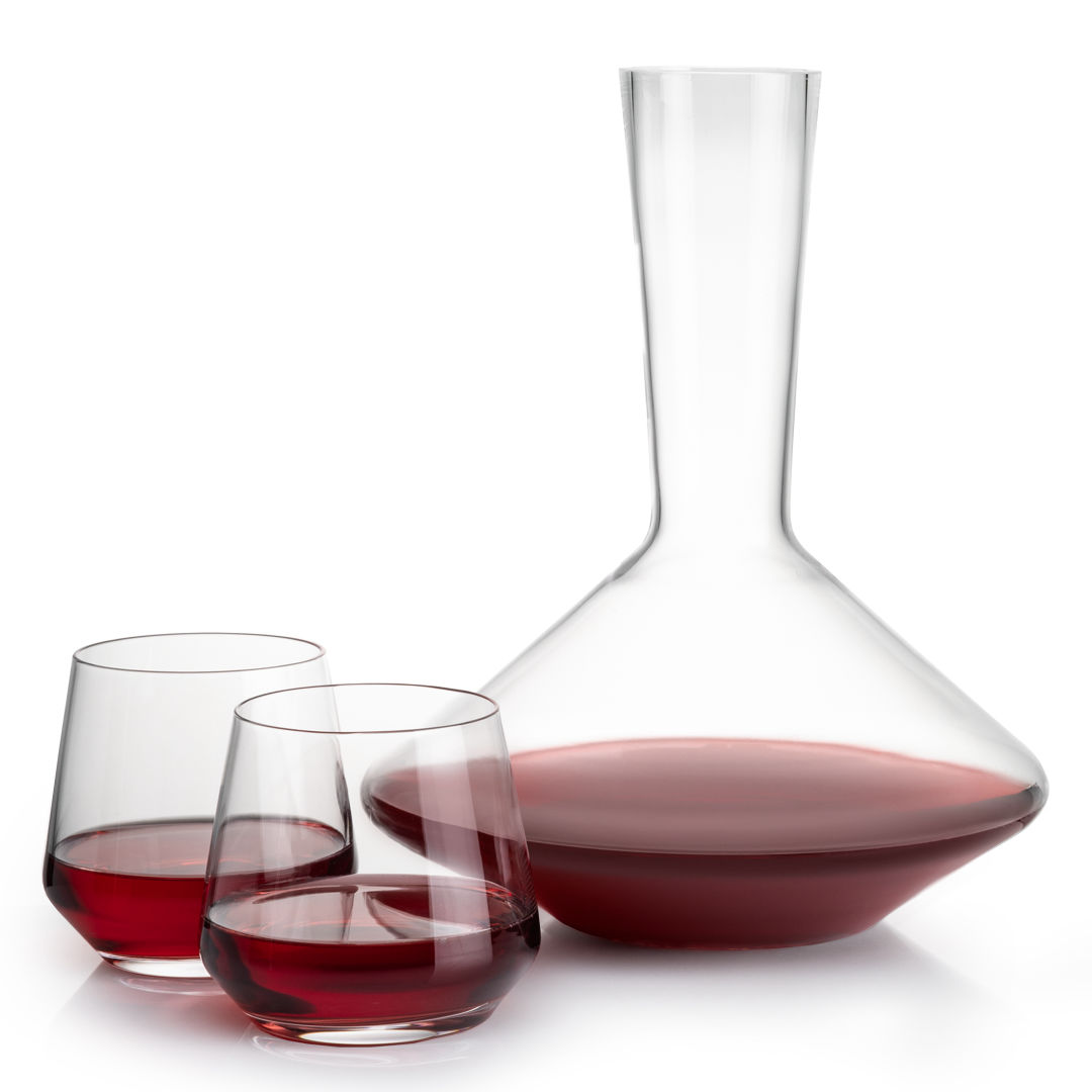 Tucson Carafe & Stemless Wine Set 4