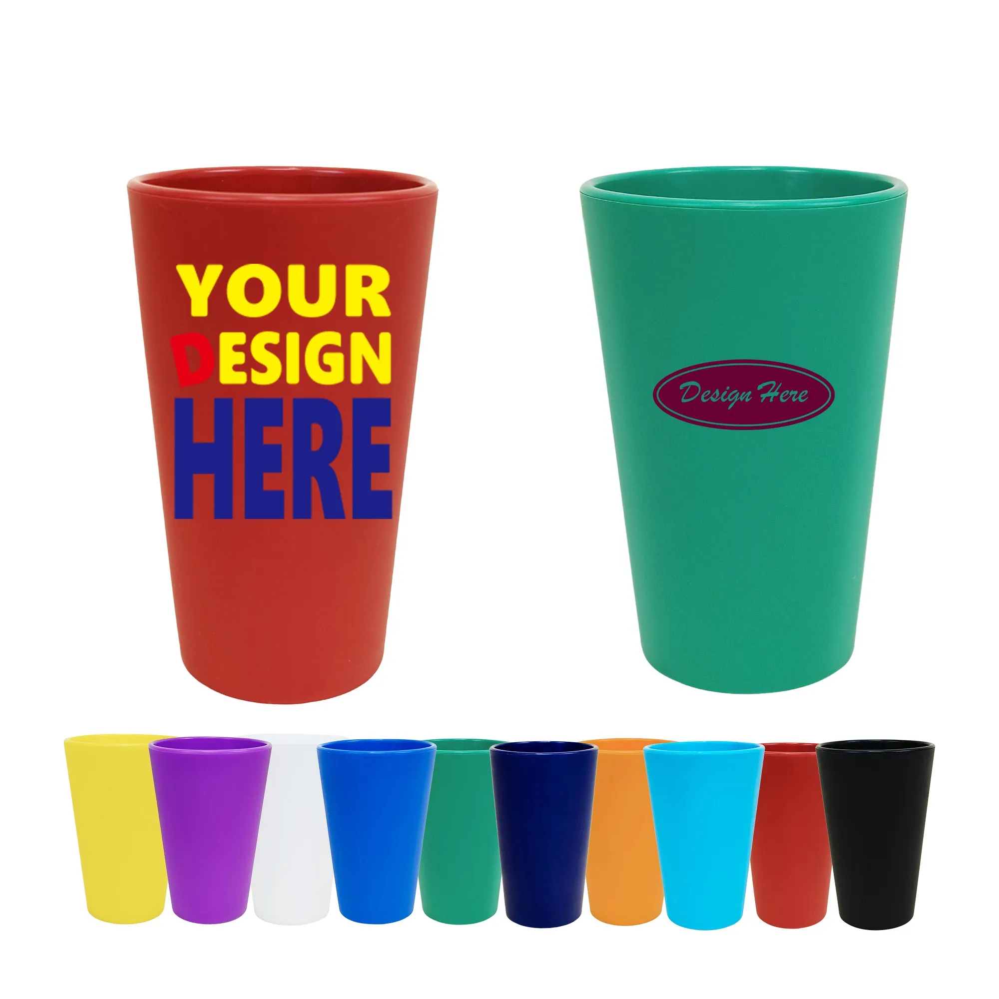 16oz Silicone Pint Glasses 2