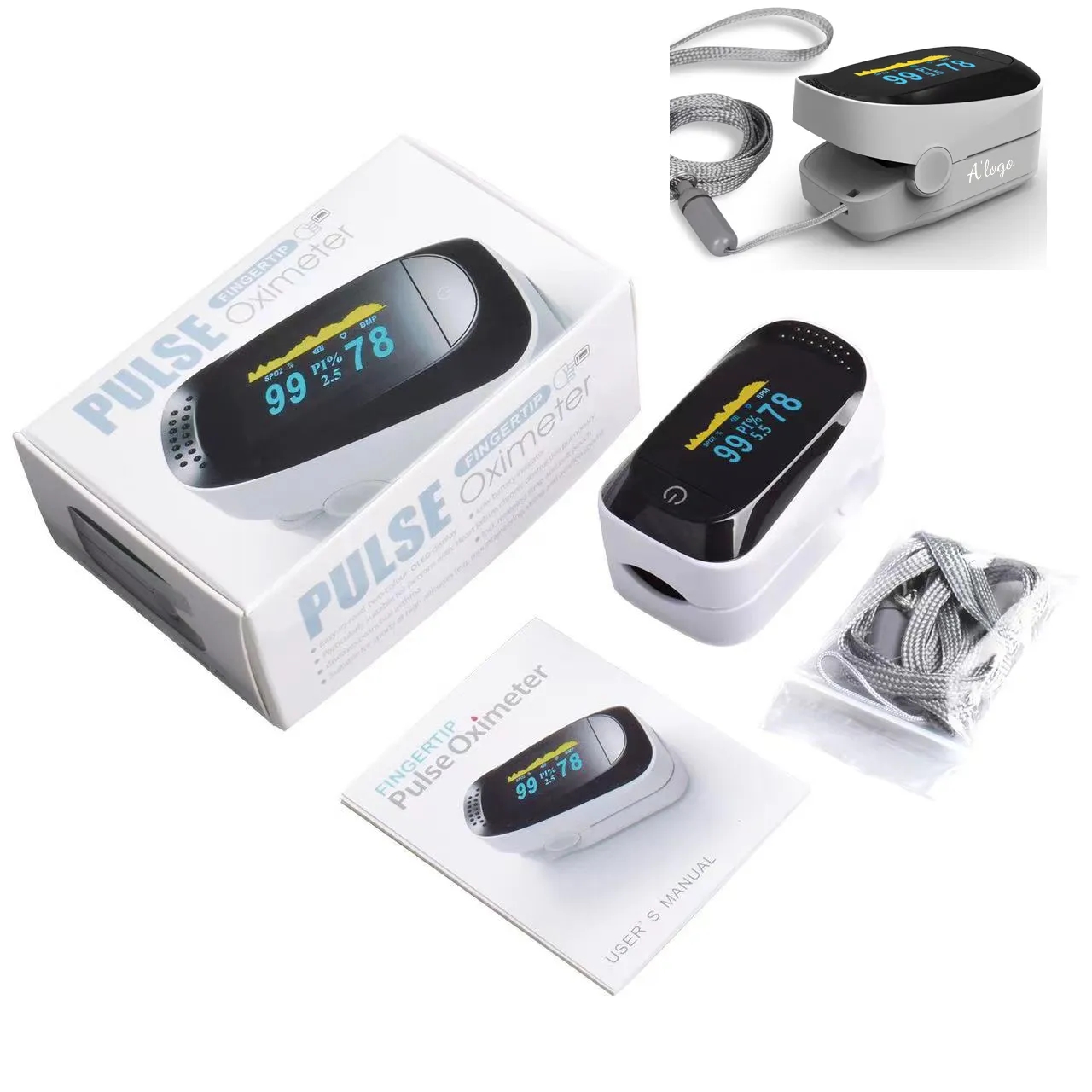 SPO2 Oled Pulse Oximeter FDA Approved 2