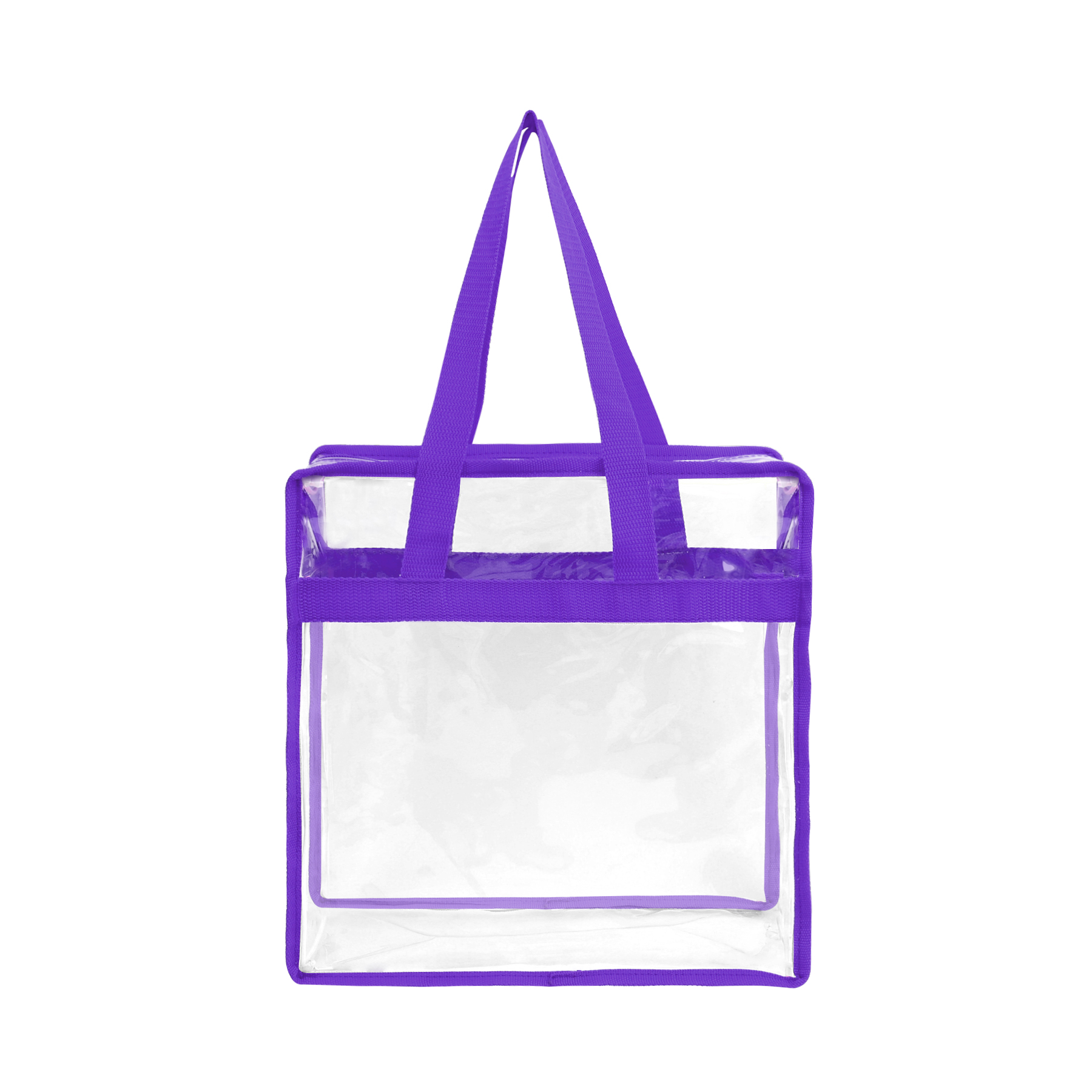 Stadium Approved Clear Zipper Tote Bag 13