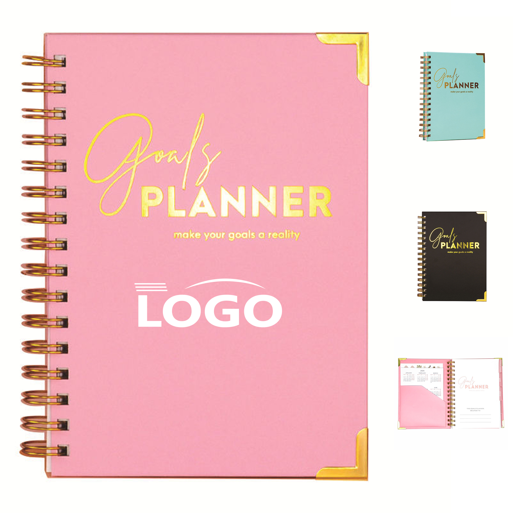 Custom Hard-Cover Planner for Scheduling 5
