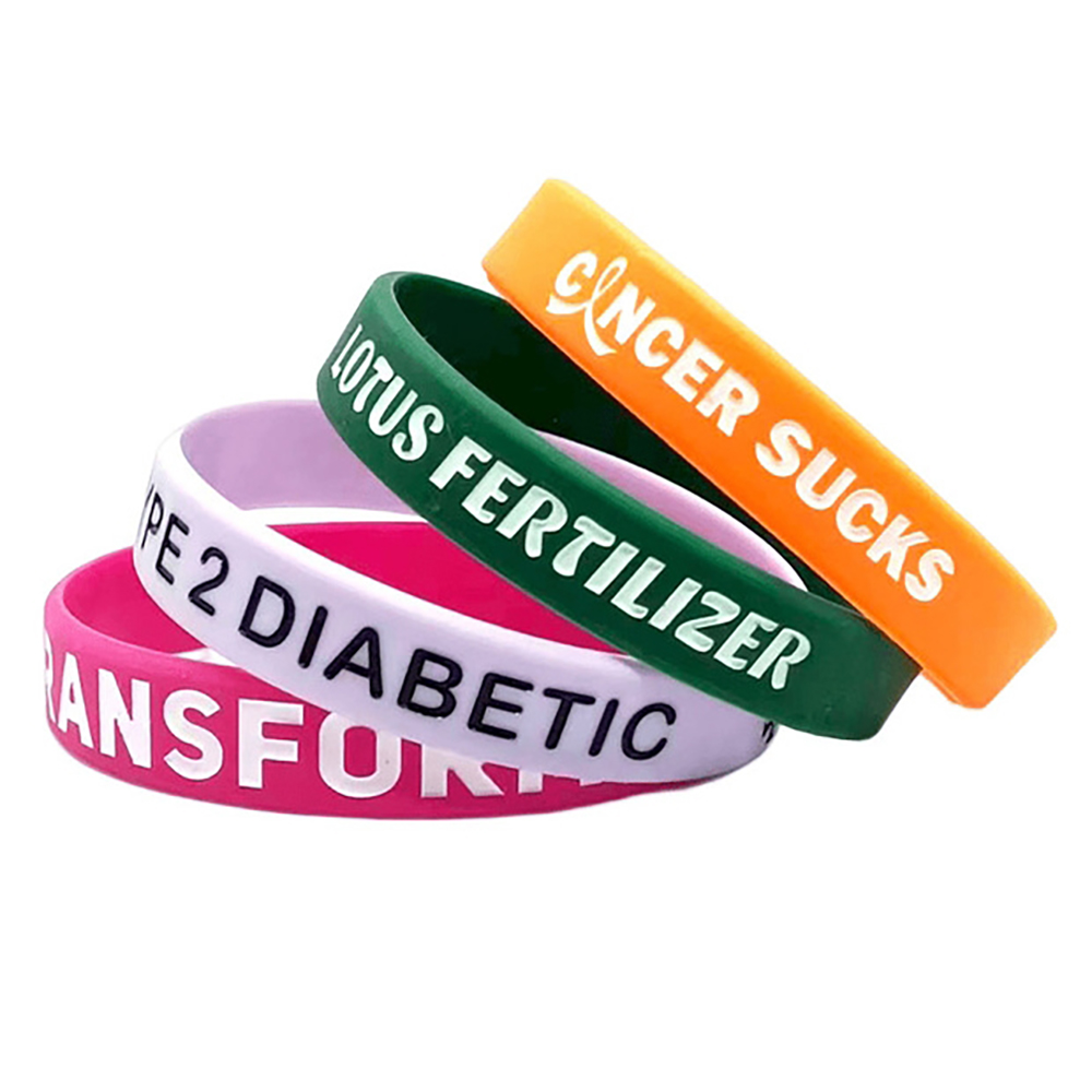 Debossed silicone bracelet 1