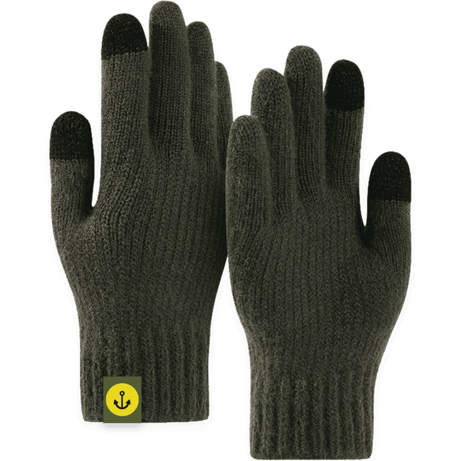 Adult Stretch Ribbed Gloves with Sensitive Touch and Custom 10