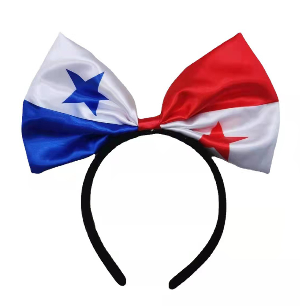 Qatar World Cup National Flag Bowknot Head Hoop 4
