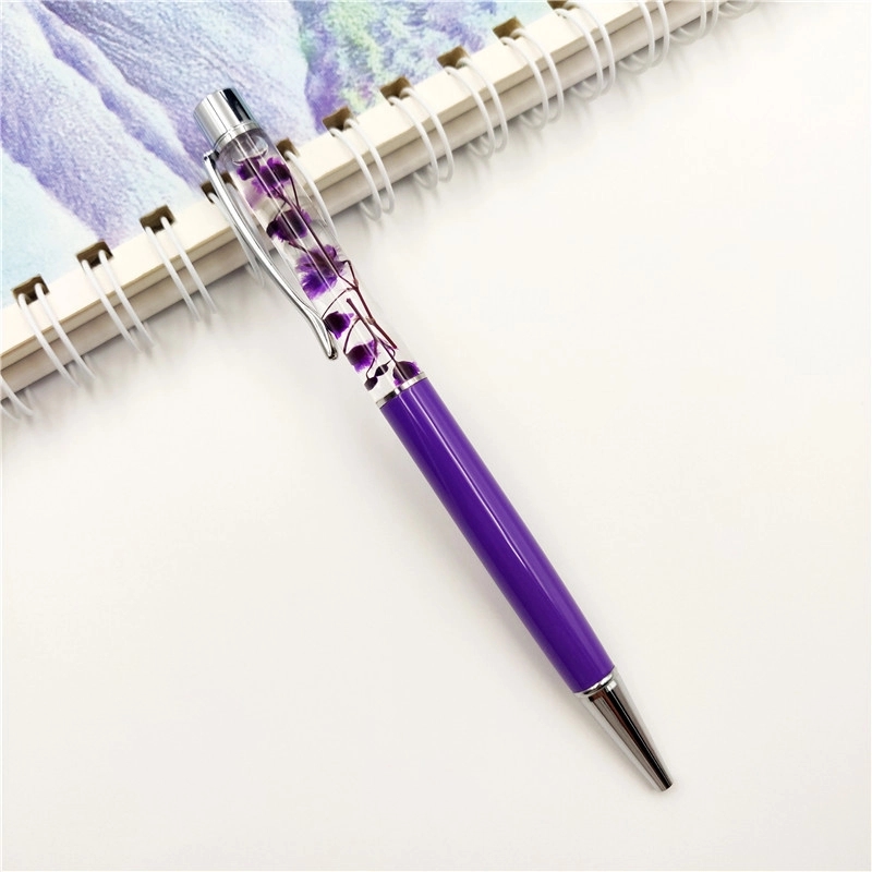 Dried Flower Metal Ballpoint Pen 1