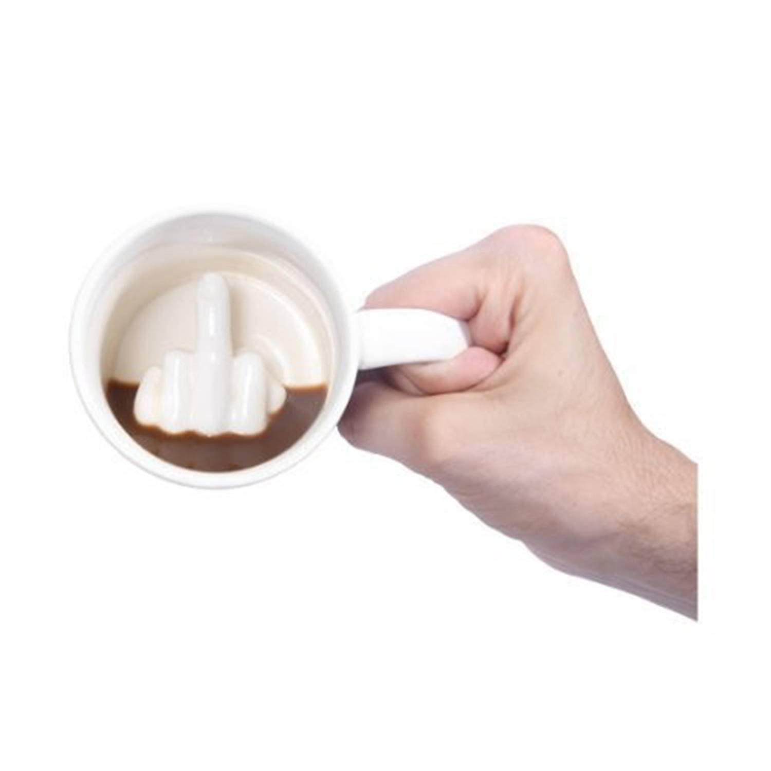12oz 3D Middle Finger Ceramic Mug 4