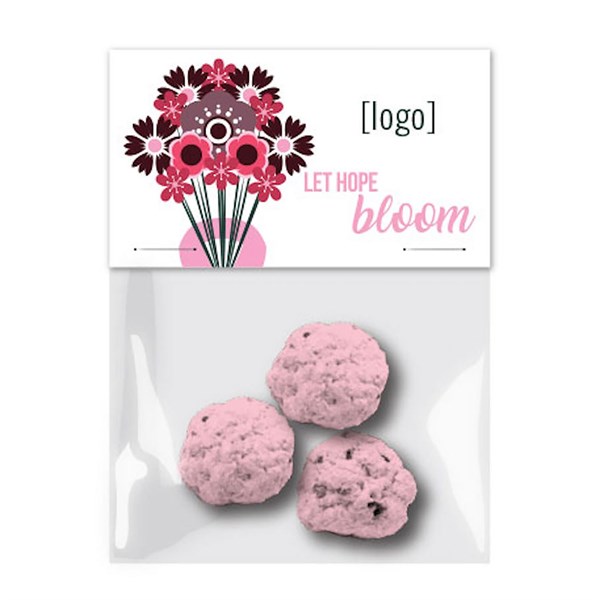 Breast Cancer Awareness Seed Paper Bomb Cello, 3 Pack 7