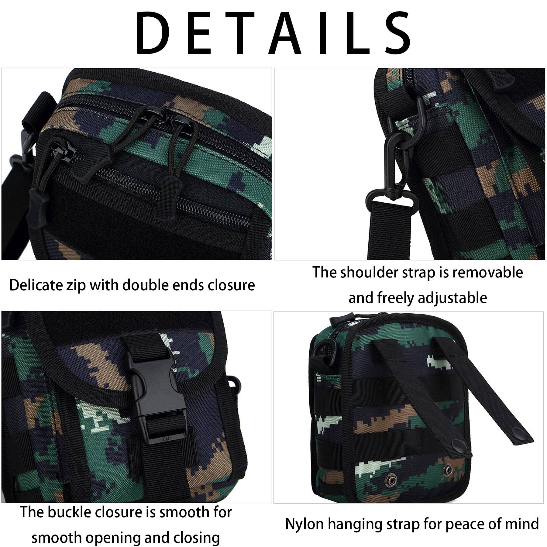 Oxford Outdoor camouflage shoulder cross-body bag 4