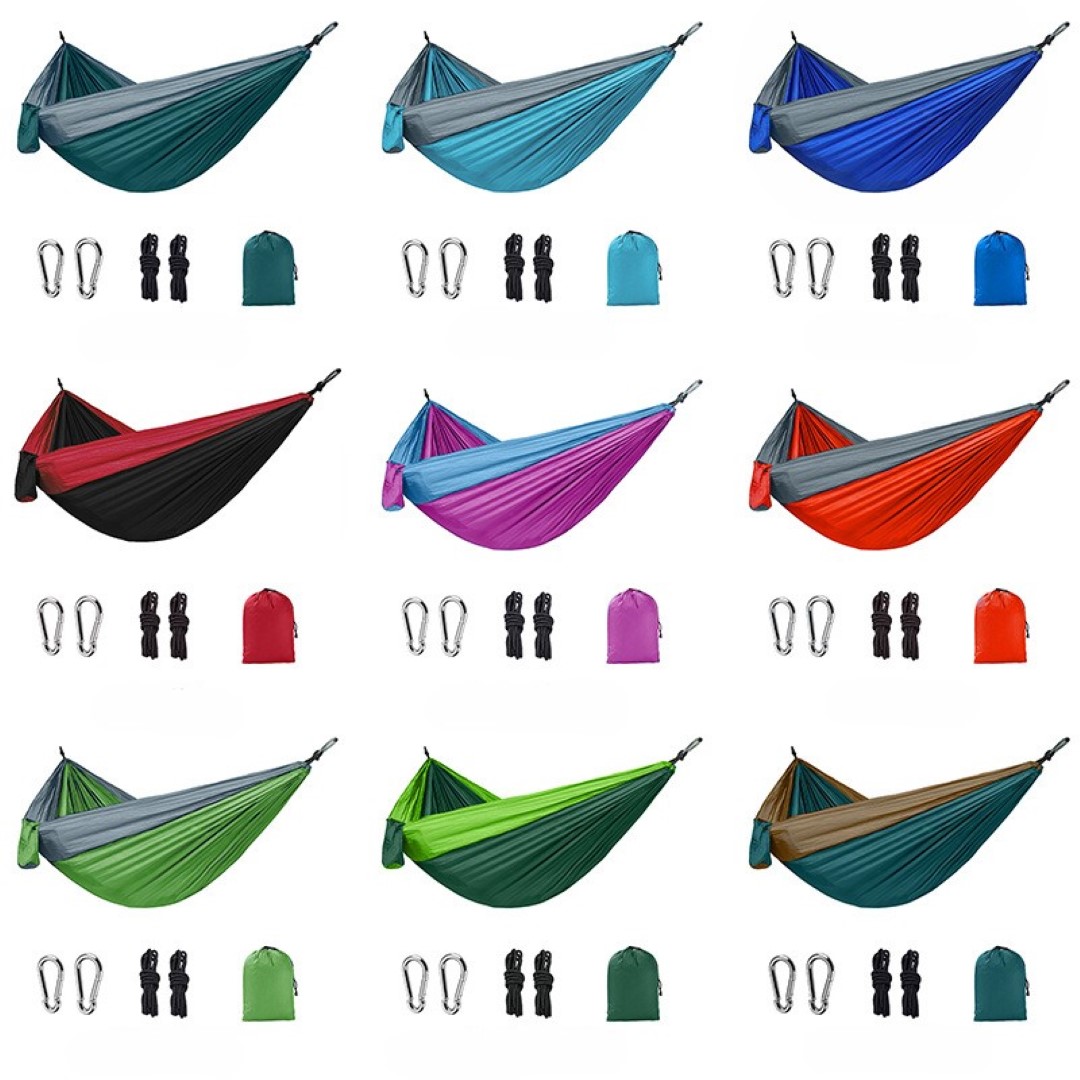 One Person Portable Hammock with Tree Straps 7