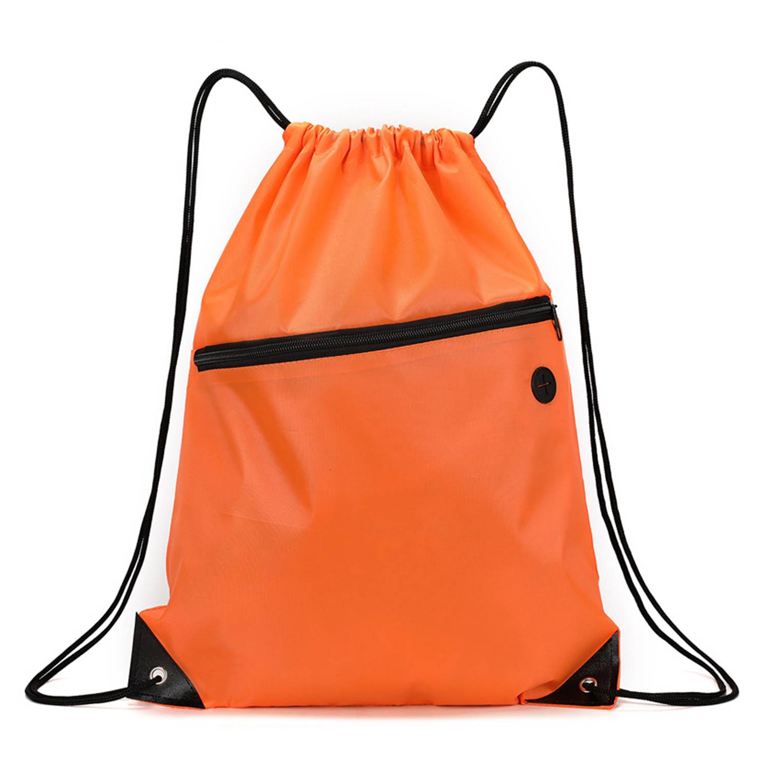 Drawstring Backpack With Zipper Pocket 4