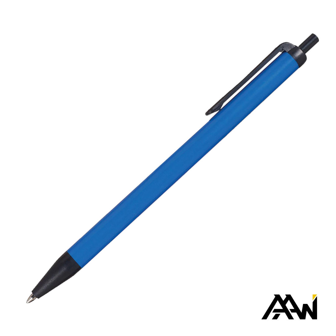 Value Slim Pen w/Glossy Colored Barrel - Matte Black Accent 9