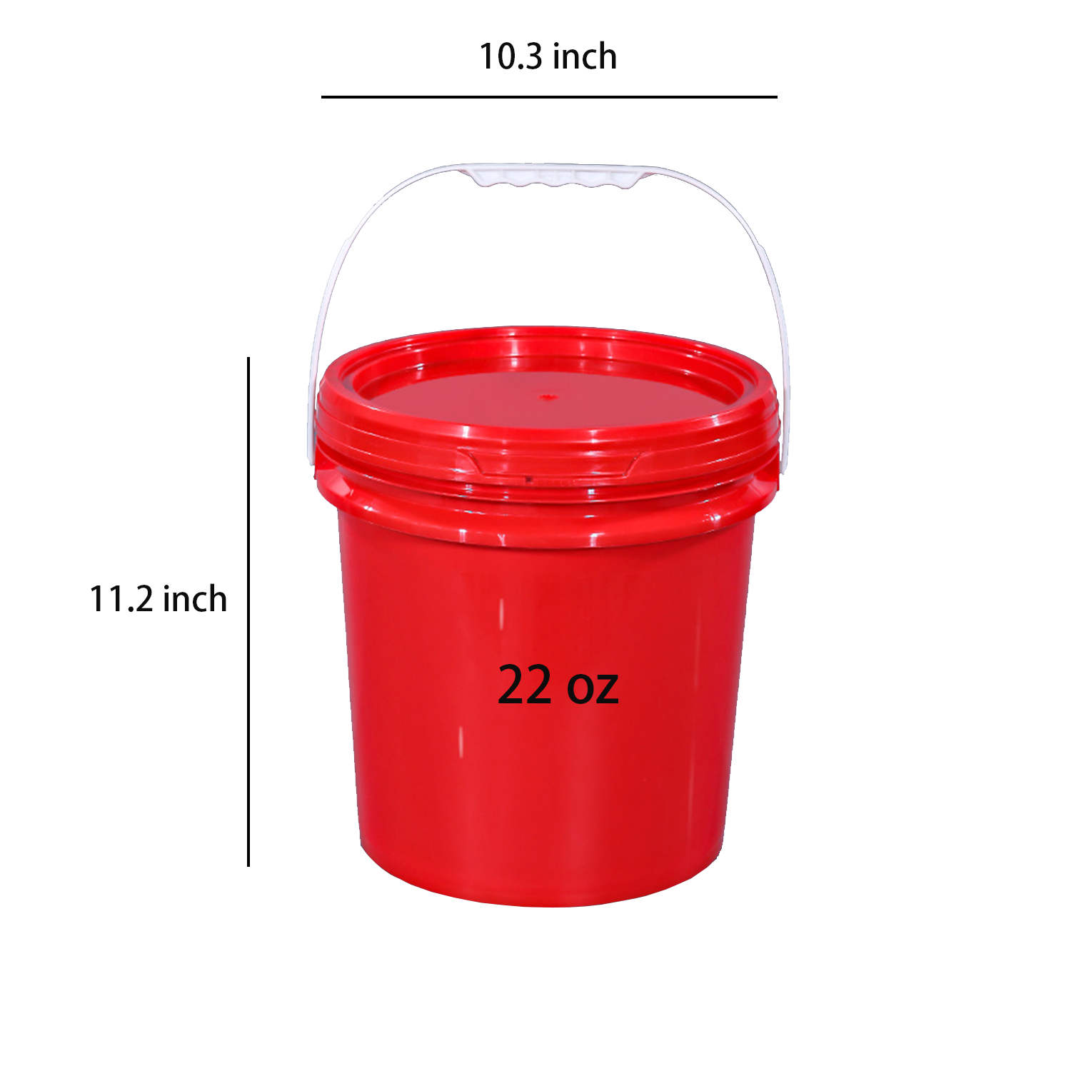 Sealed plastic bucket with lid 3