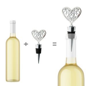 Beautiful Heart Flower Wine Cork Stopper 9