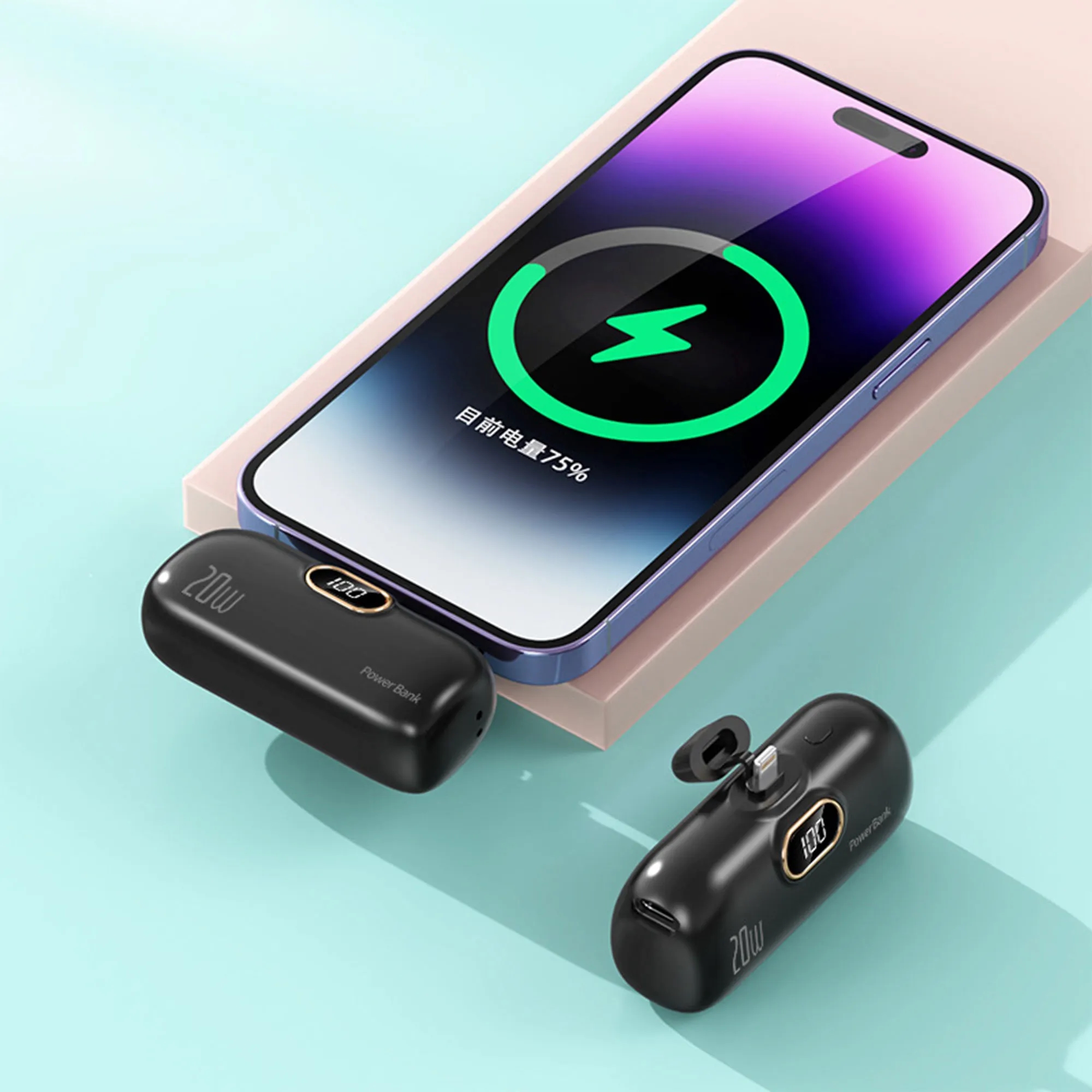 5000 mAh Mini Portable Charger 2