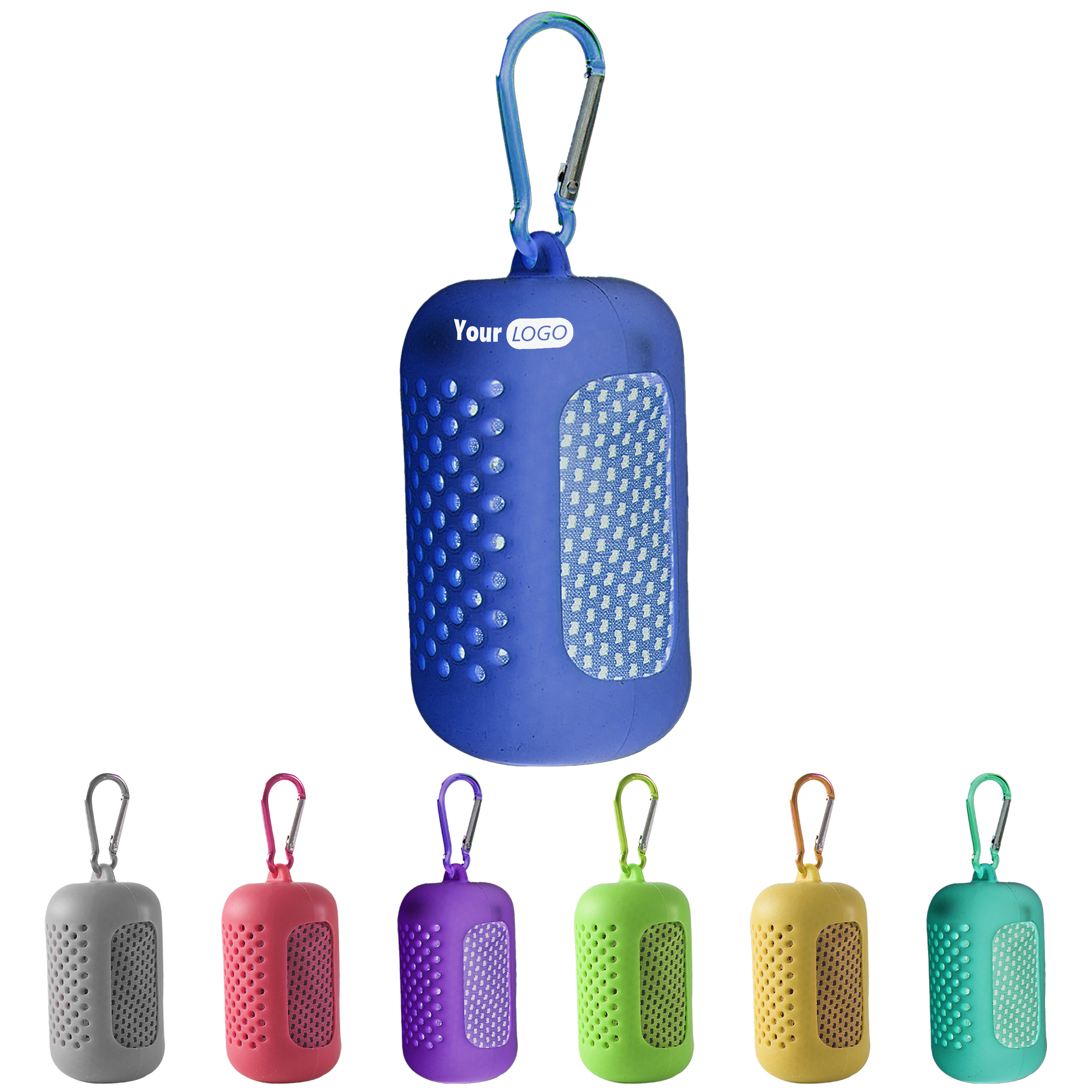 Polyester  Cooling Towel In Ventilated Case For Outdoor Activities 1