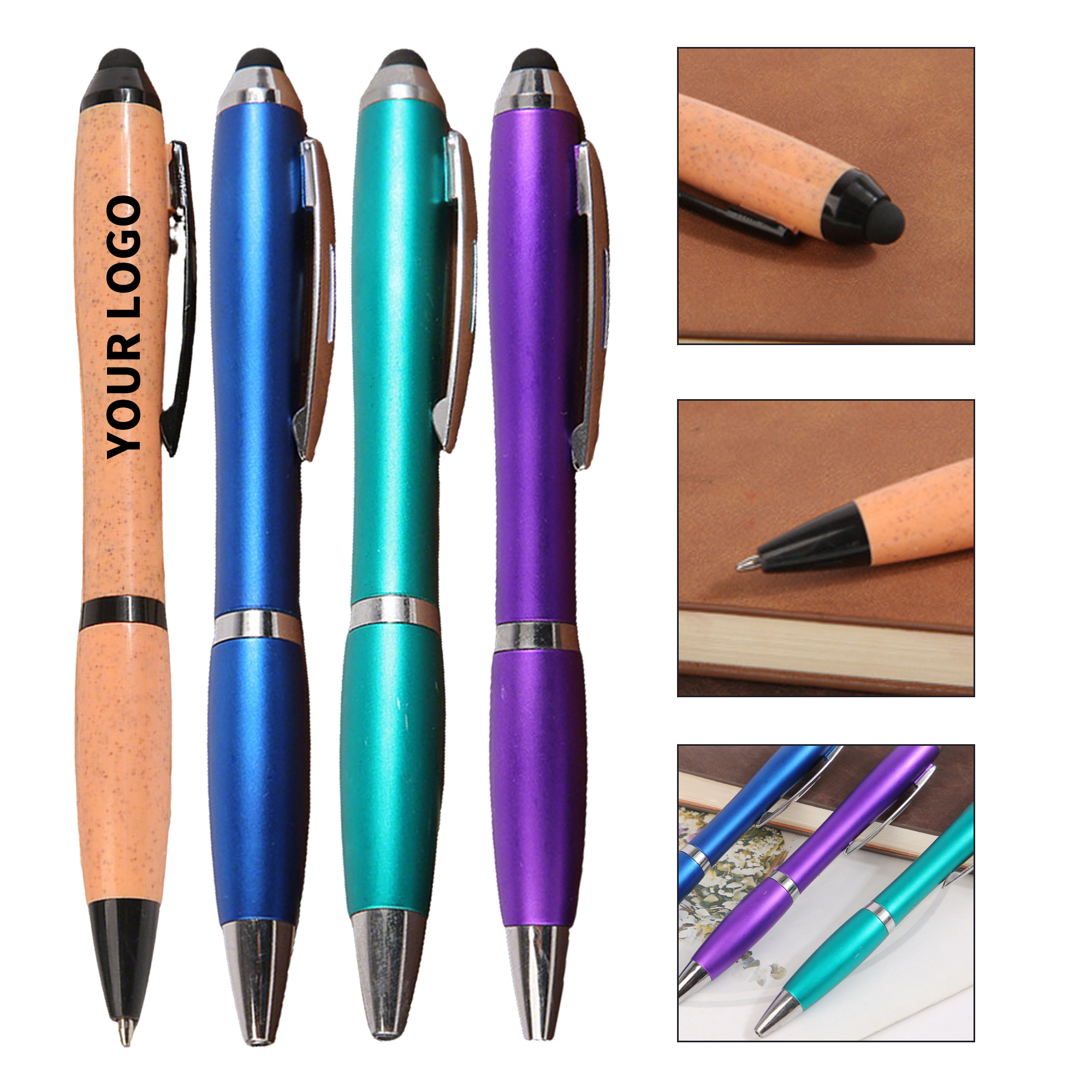 Gourd Shape Touch Screen Ballpoint Pen 5.6" 3