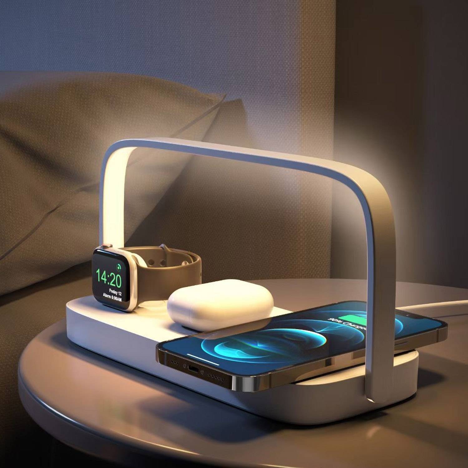 3 In 1 18W Foldable Wireless Fast Charger With Night Light 8