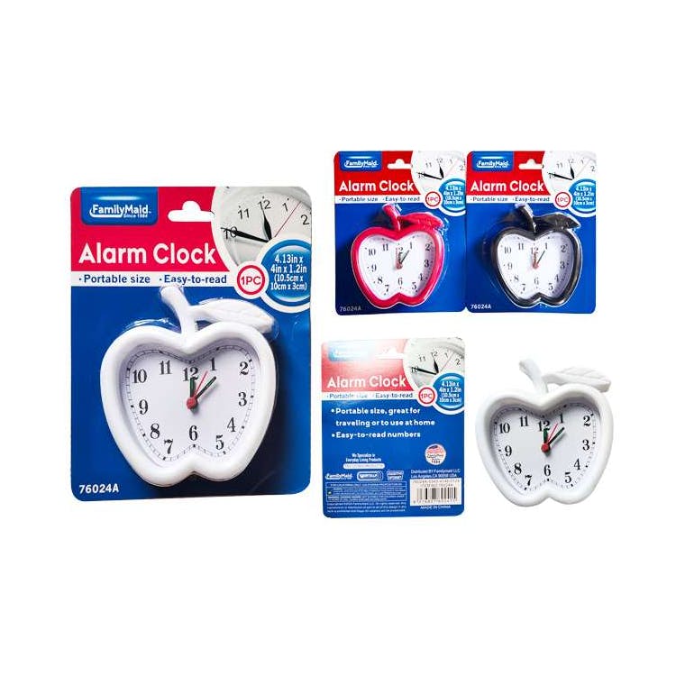 Alarm Clocks - Apple Design Assorted Colors 2