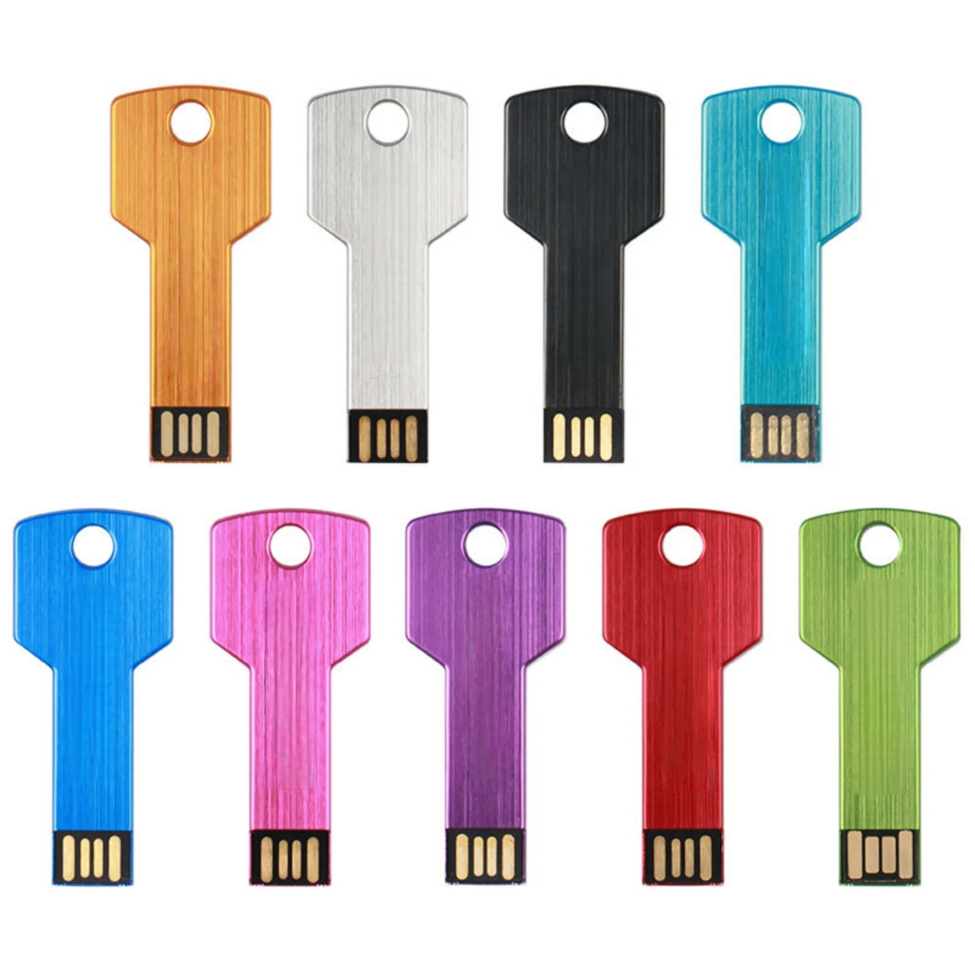 16GB Colorful Key Shaped Metal USB Flash Drive 2