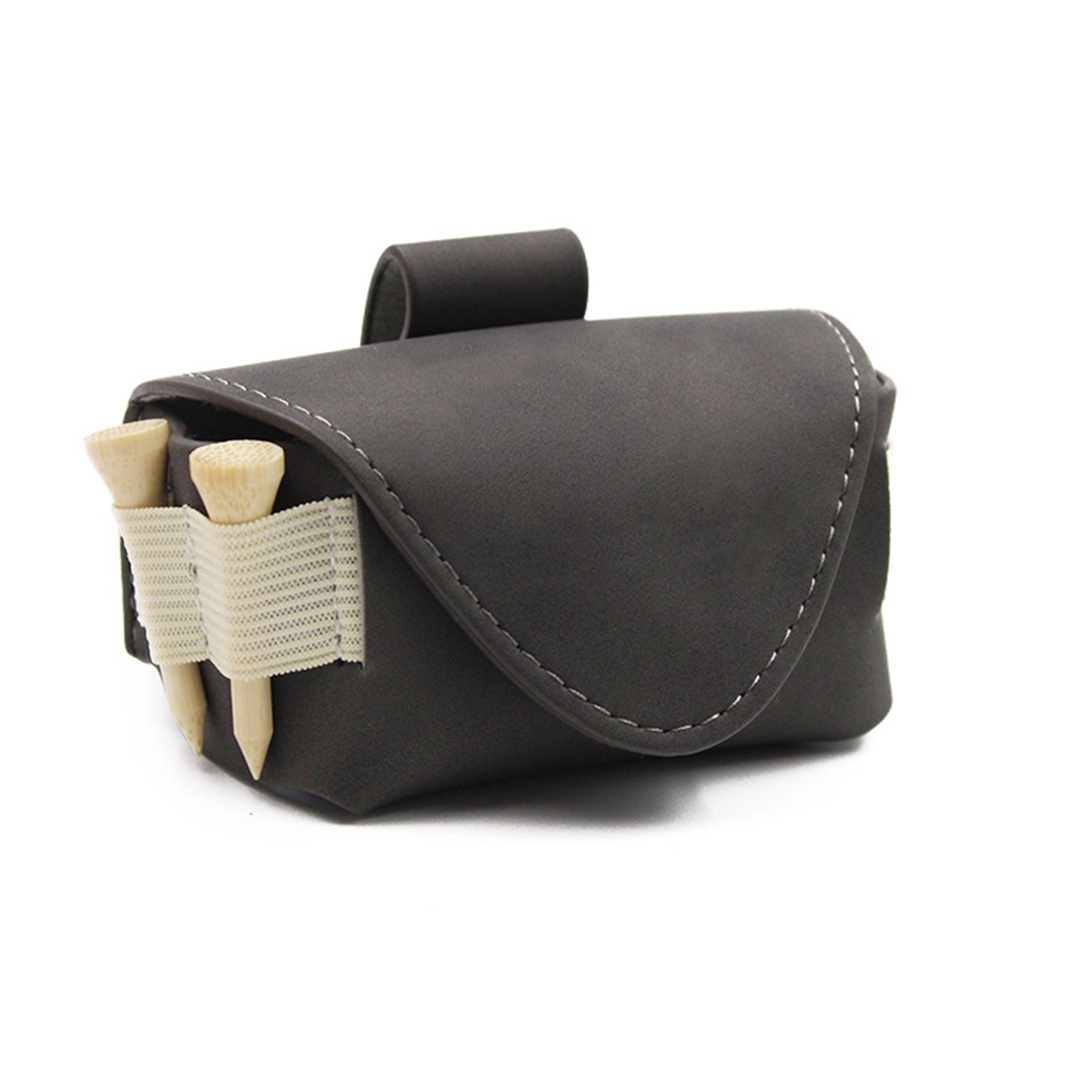 PU Leather Golf Tee Holder Pouch 9