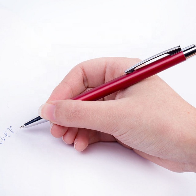 Slim Matte Metal Click Ballpoint Pen 3
