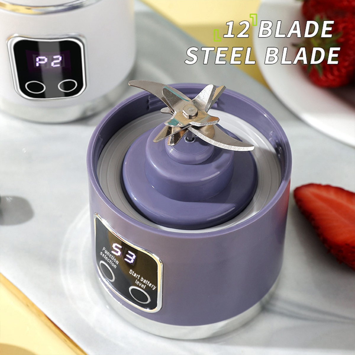 Home Ice Crusher Juicer USB Charging Outdoor Travel Cup 8
