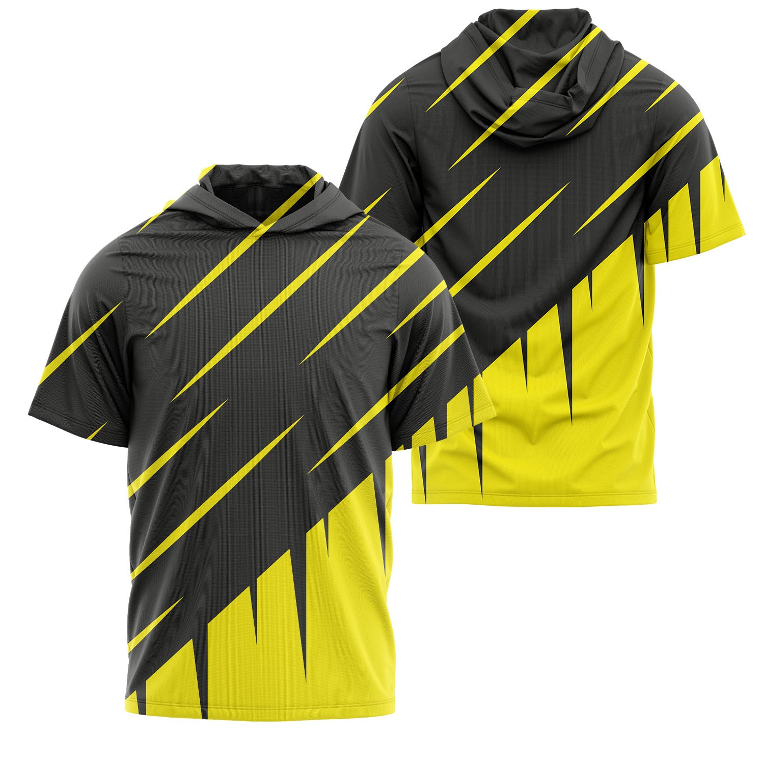 Unisex 180 GSM Cotton Feel Sublimation hooded T-shirt 3