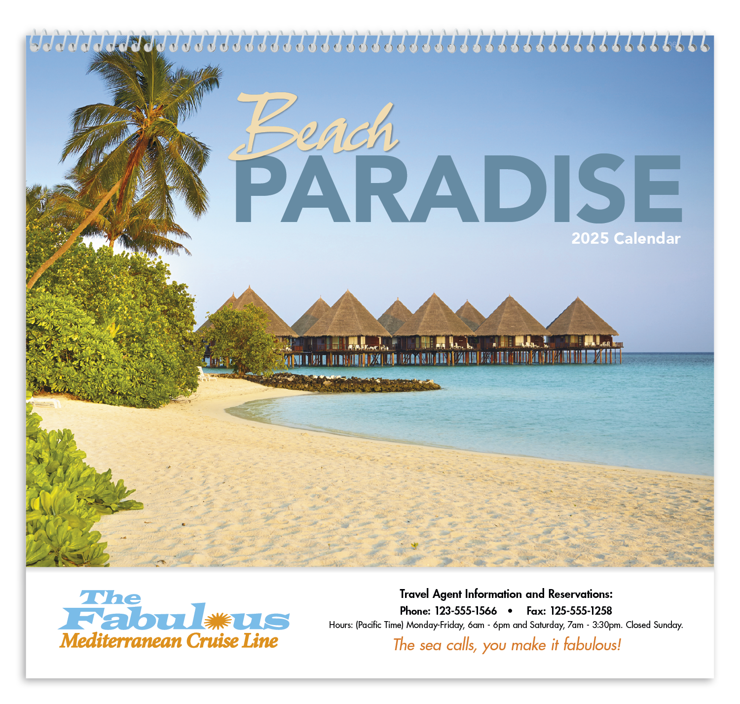 Good Value™ Beach Paradise - Spiral Calendar 32