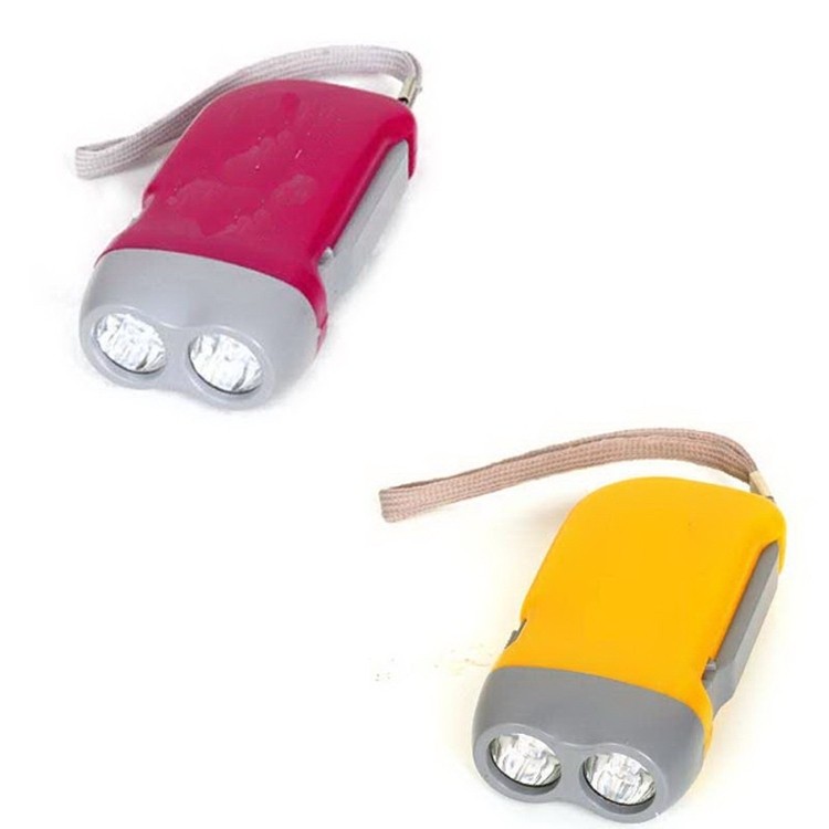 2 LED Hand Press Flashlight 1