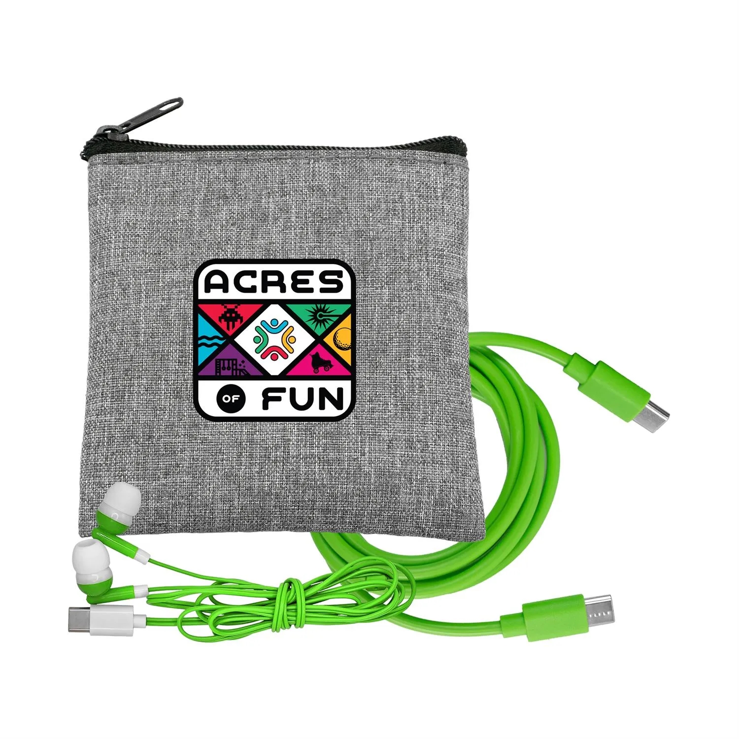 Recycled C to C Cable & Ear Bud Set 11
